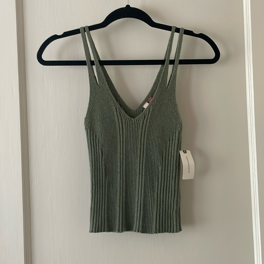 NWT Pilcro Ribbed Tank Top XXS